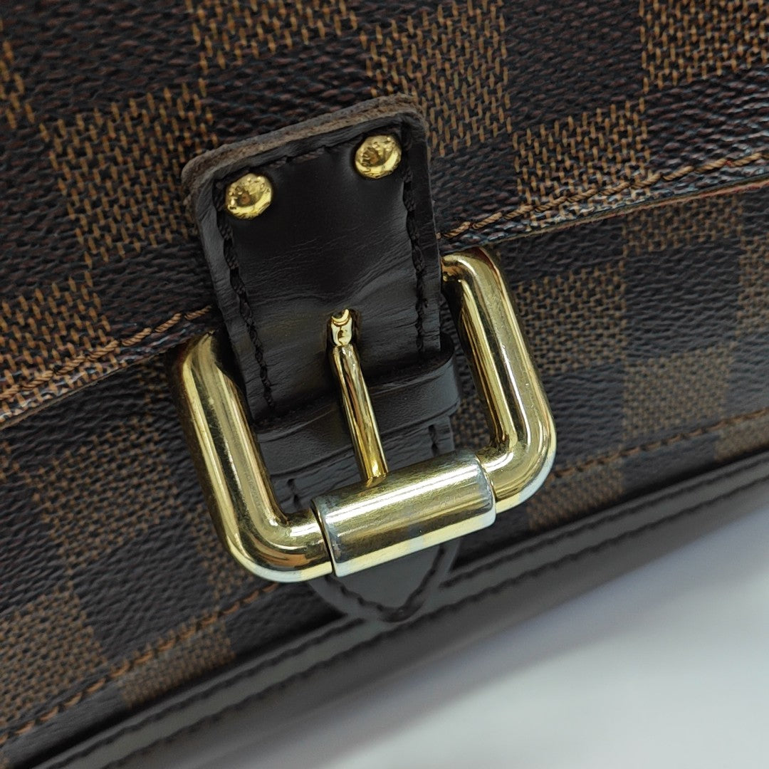 KNIGHTSBRIDGE Damier Ebene Coated Canvas Brown