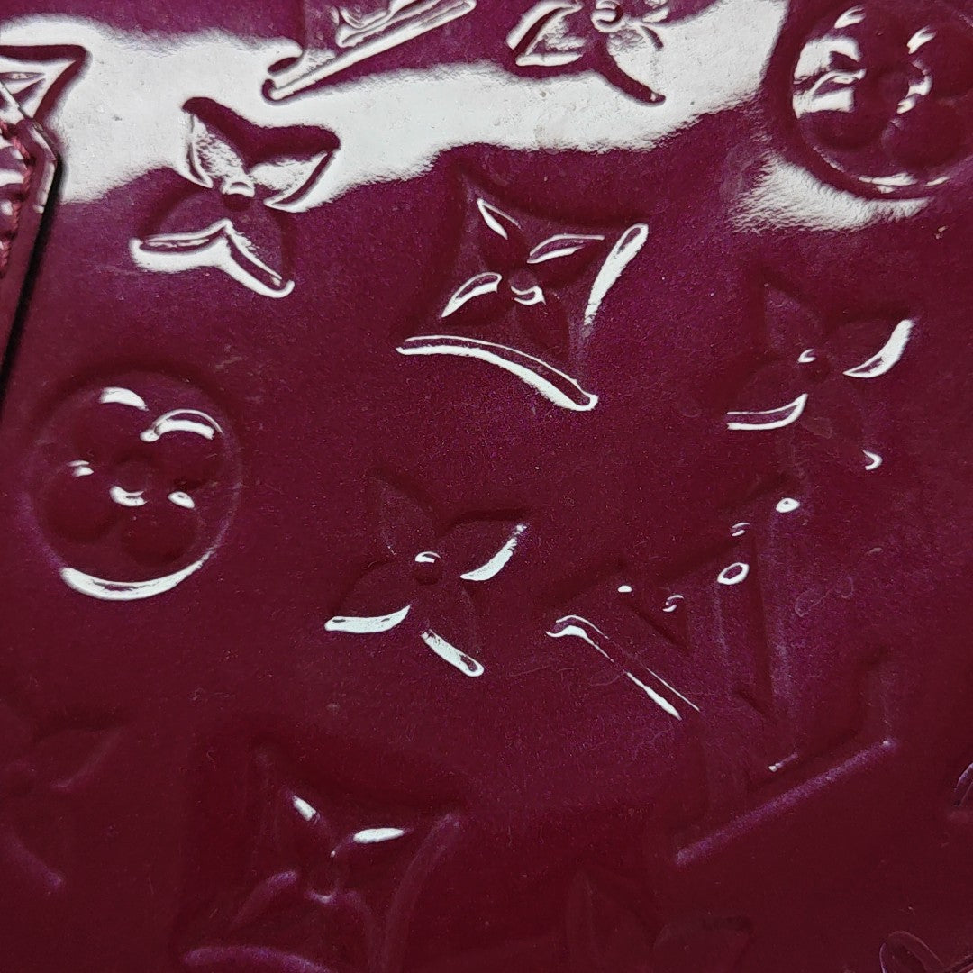 ALMA BB Monogram Patent Leather Red