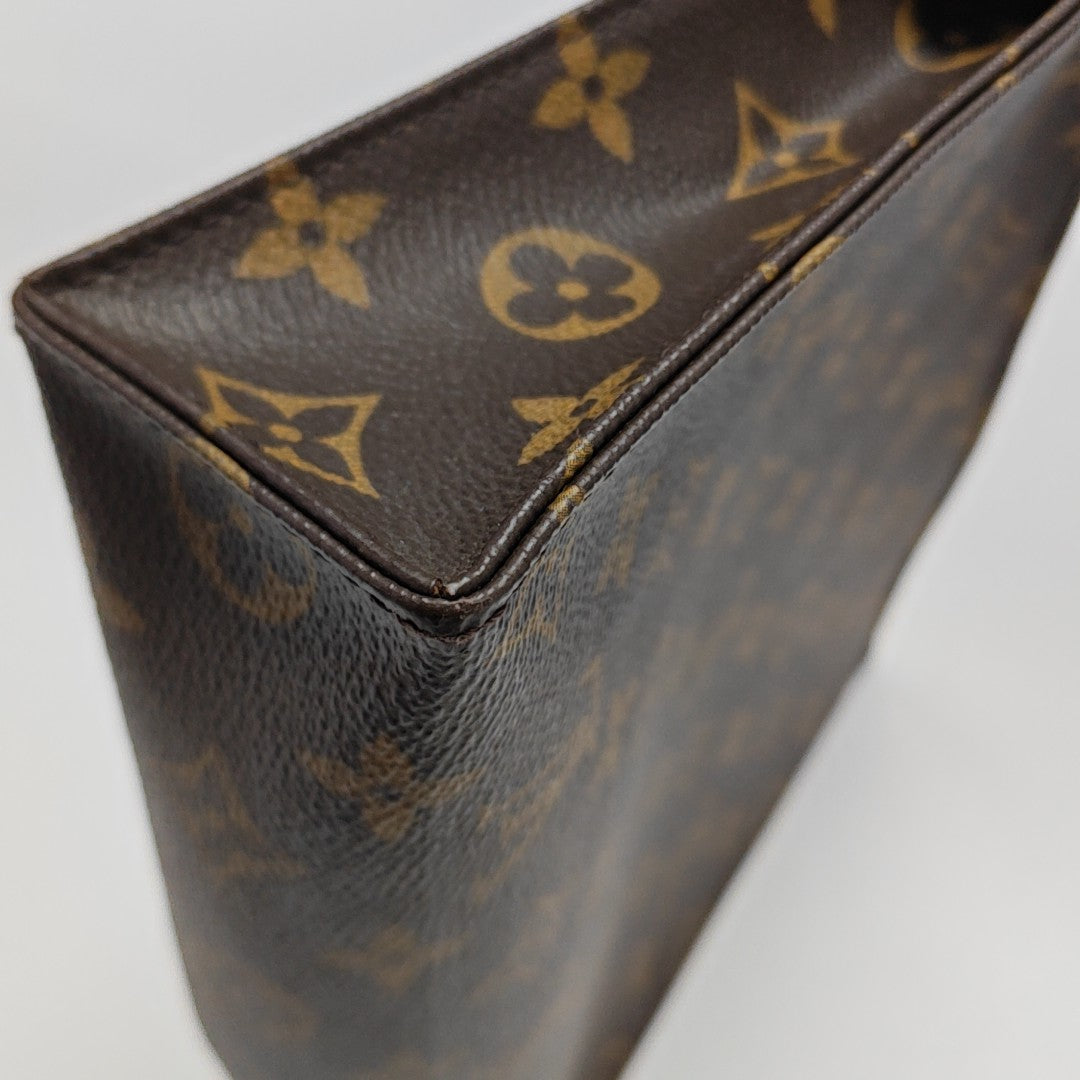 TOILET POCKET 26 Monogram Coated Canvas Brown