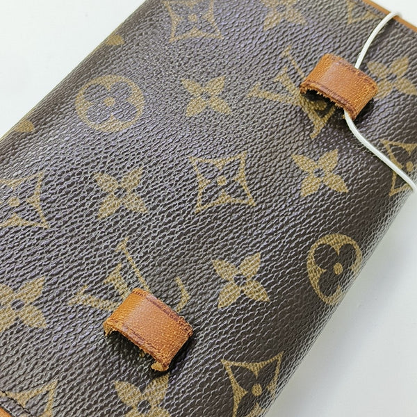 FLORENTINE Monogram Coated Canvas Brown