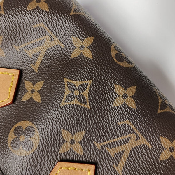 SPEEDY Nano Monogram Coated Canvas Brown