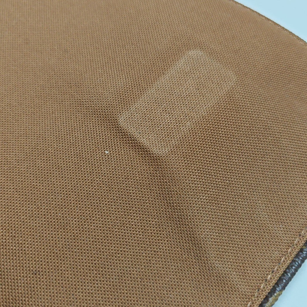 VALMY Monogram Coated Canvas Brown