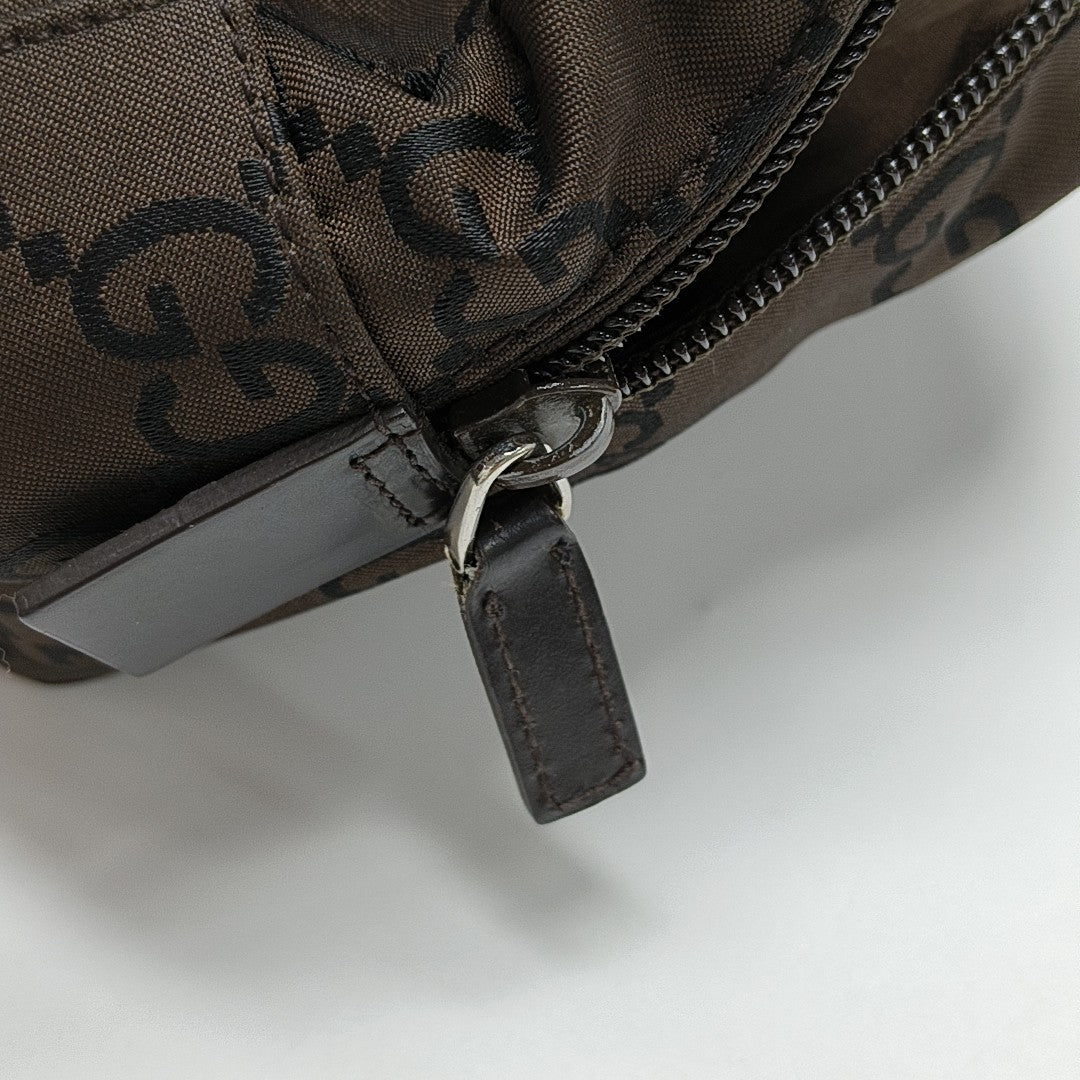 Monogram Canvas Clutch Brown