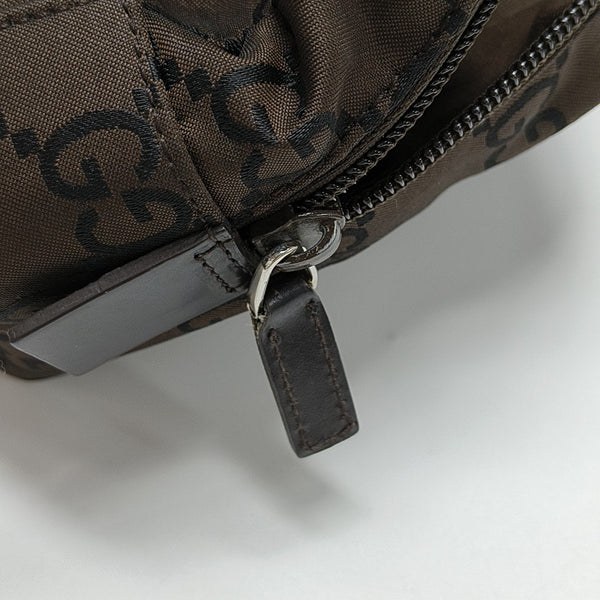 Monogram Canvas Clutch Brown