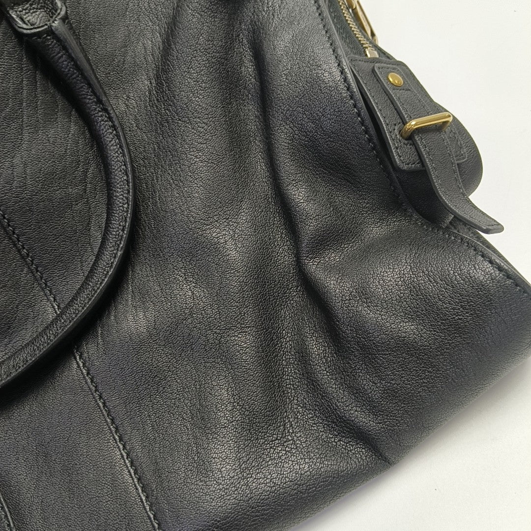 CHYC Y LIGNE Large Calfskin Black