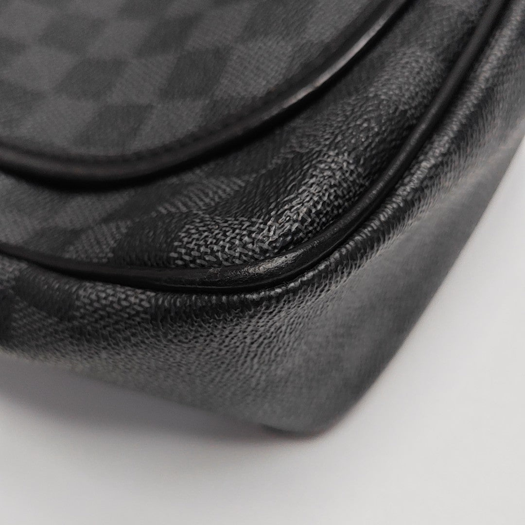 DANIEL MM Damier Graphite Coated Canvas Gray