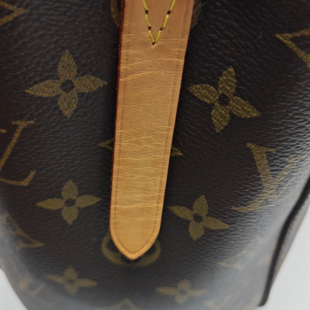 MONTAIGNE Monogram Coated Canvas Brown