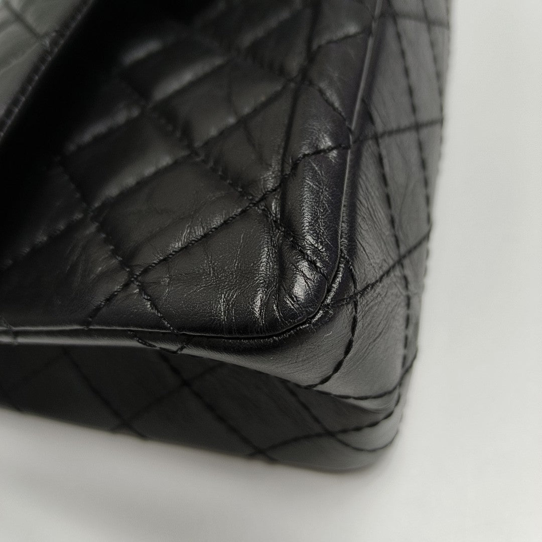 2.55 225 (small) Quilted Calfskin Black