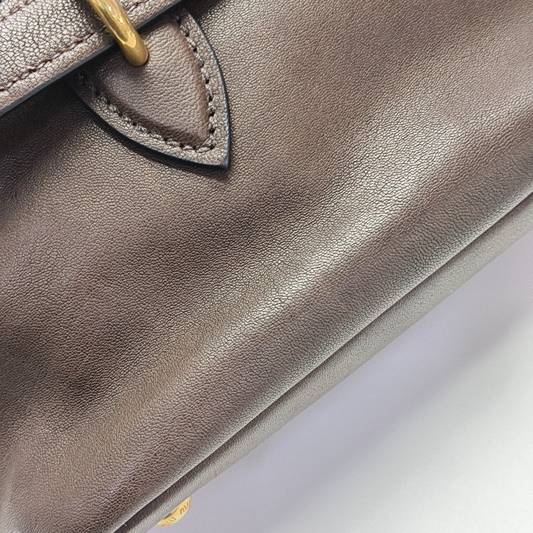 Aventure Small Lambskin Brown