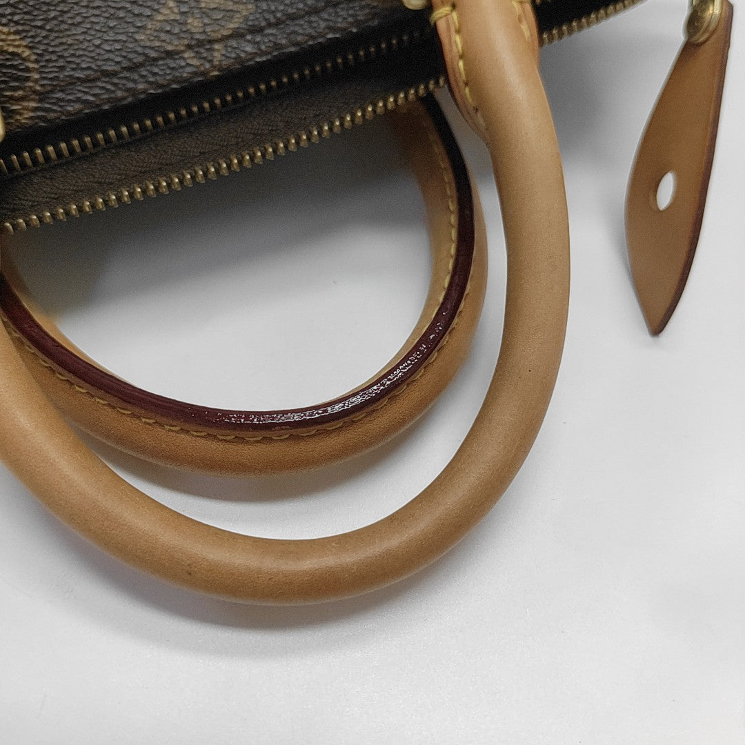 SPEEDY 25 Monogram Coated Canvas Brown