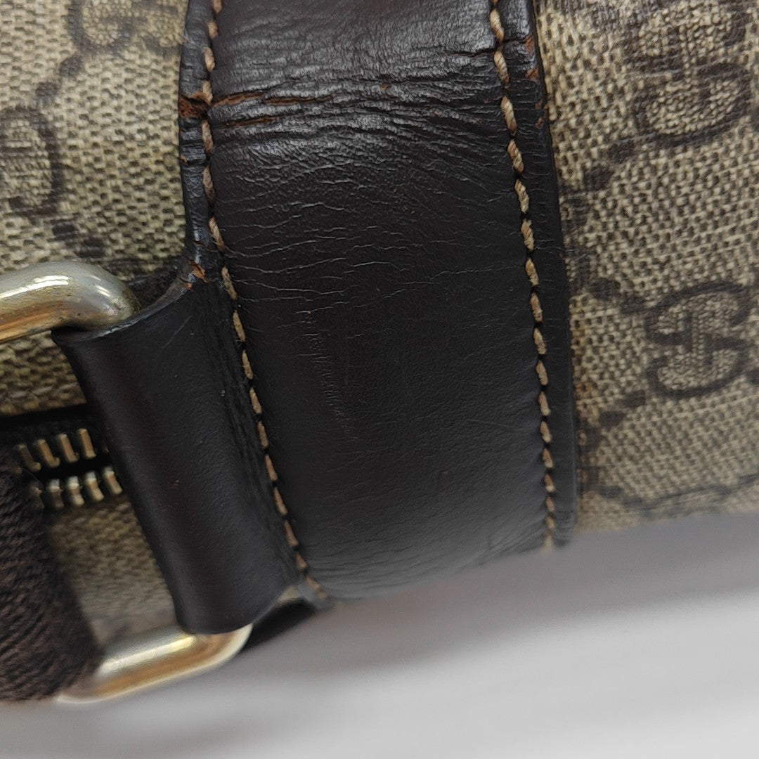 Monogram Coated Canvas Shoulder Bag Brown