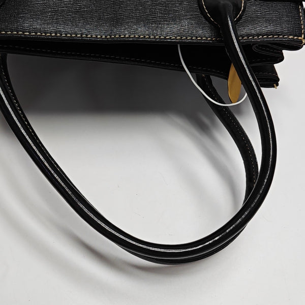 Calfskin Tote Bag Small Black