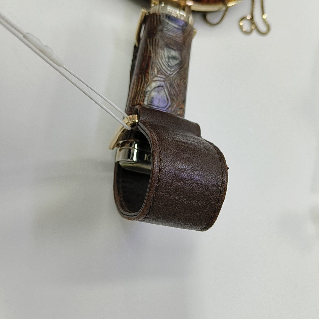 Calfskin Shoulder Bag Brown