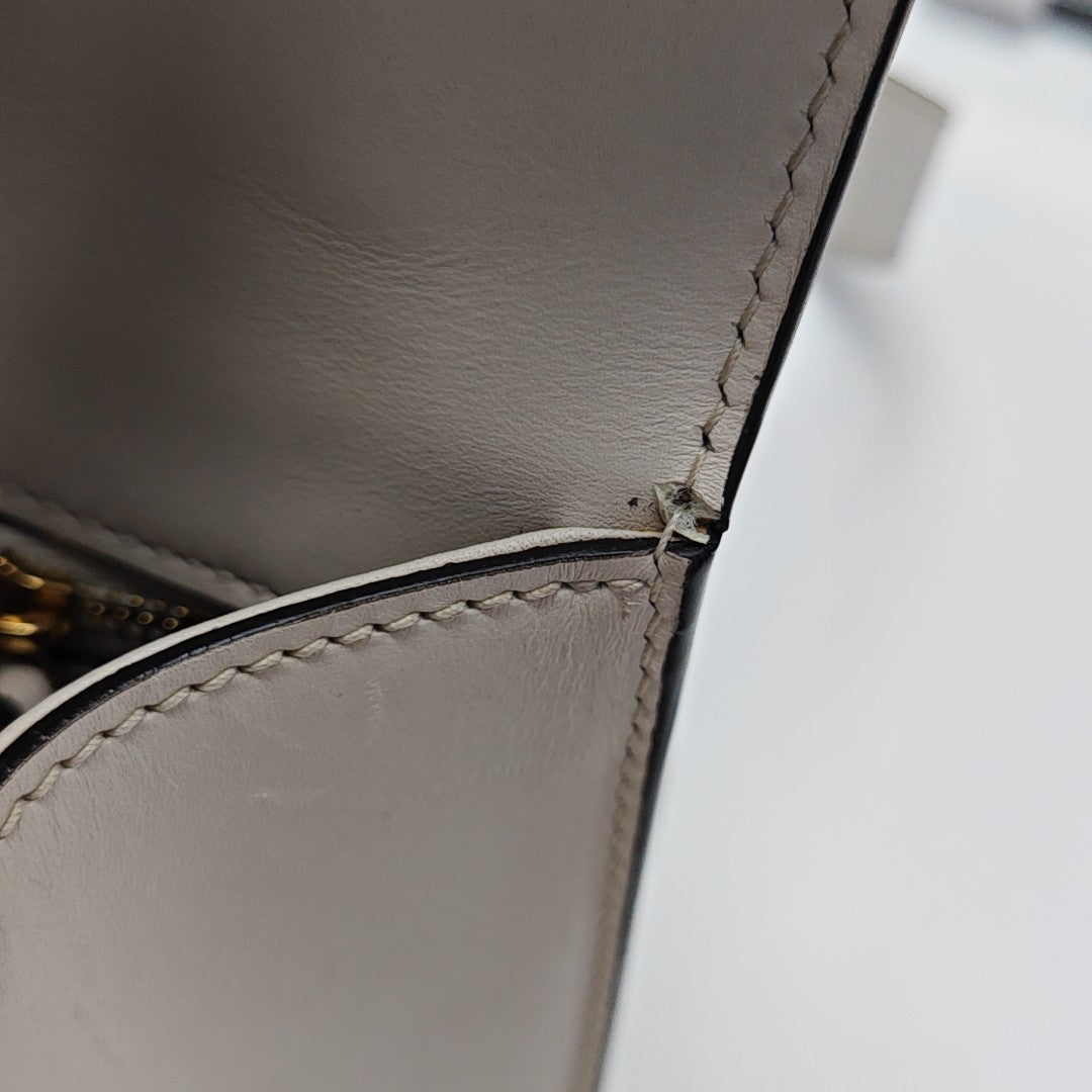 Sylvie Small Calfskin White