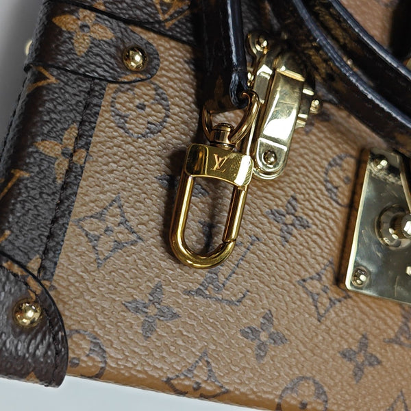 PETITE MALLE Monogram Coated Canvas Brown