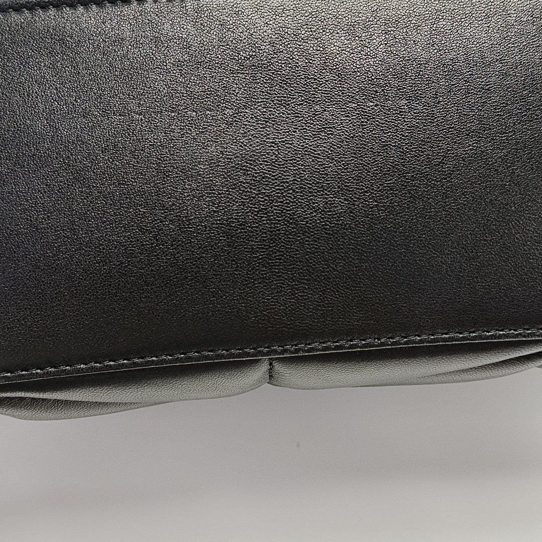 PUFFER Small Quilted Lambskin Black