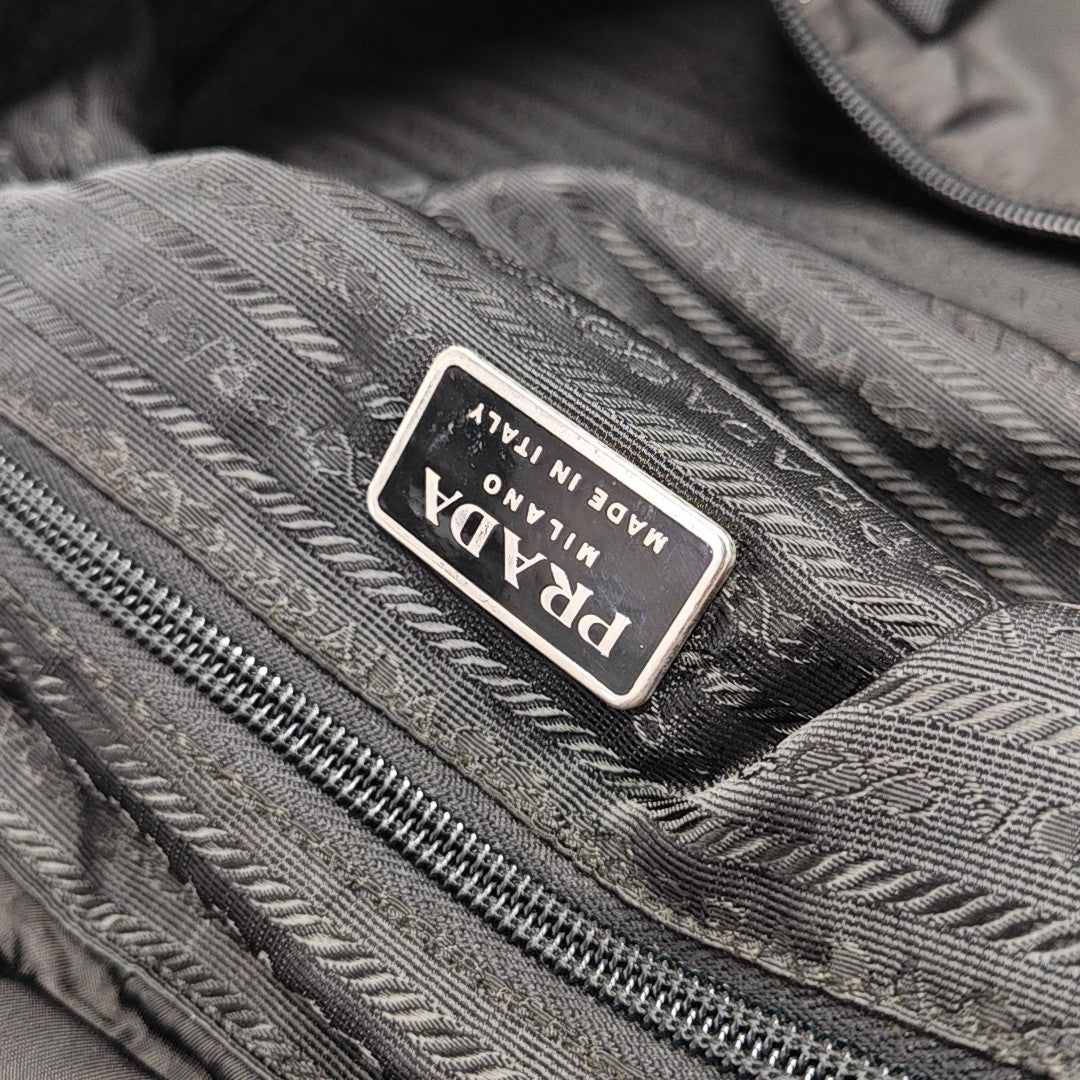 Nylon Shoulder Bag Black