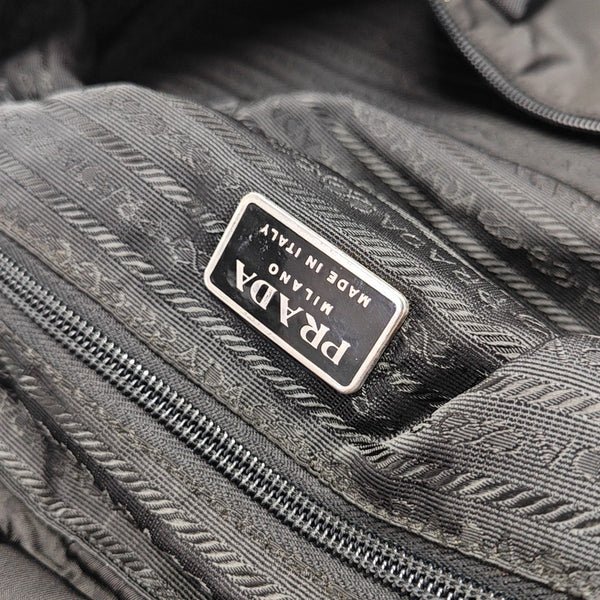 Nylon Shoulder Bag Black