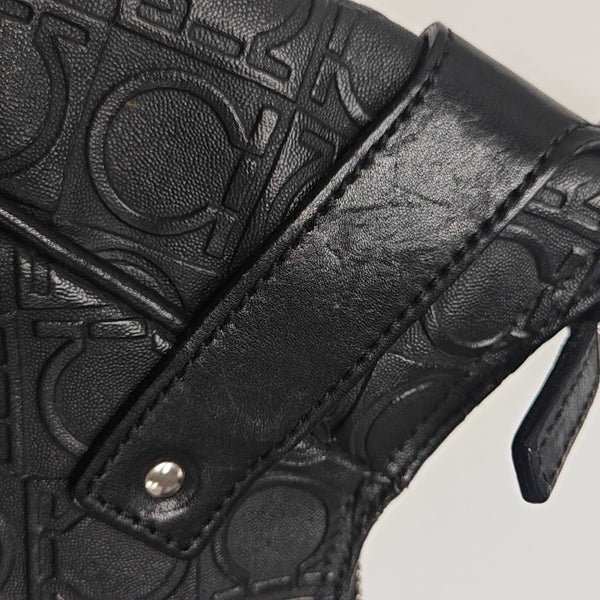 Gancini Leather Black