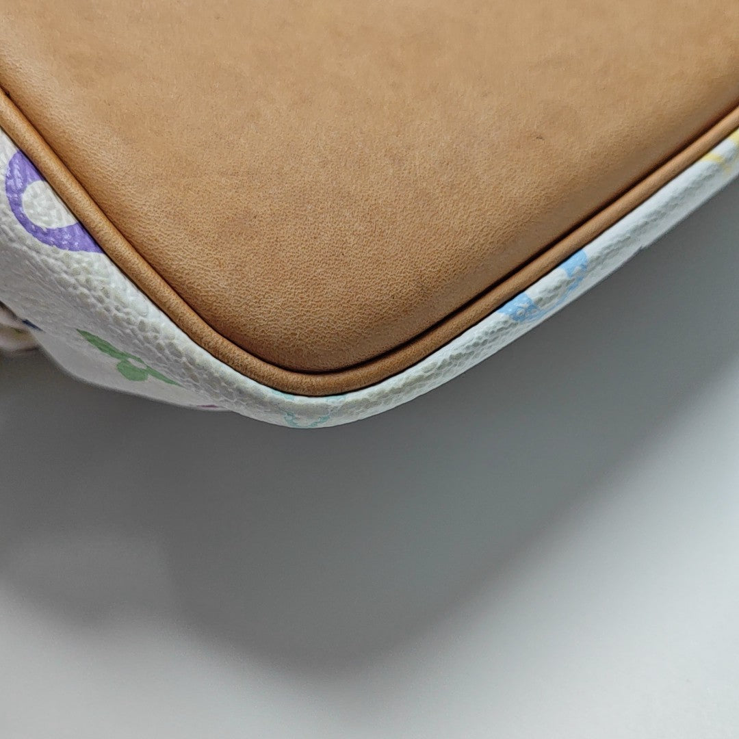 LV × TM NÉONOÉ MM Monogram Coated Canvas White