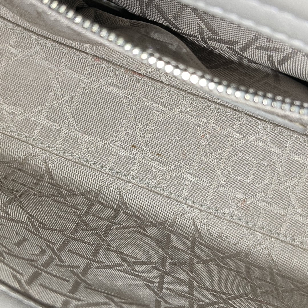 Lady Dior Mini Cannage Lambskin Gray