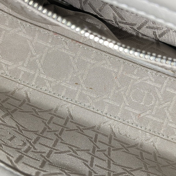 Lady Dior Mini Cannage Lambskin Gray