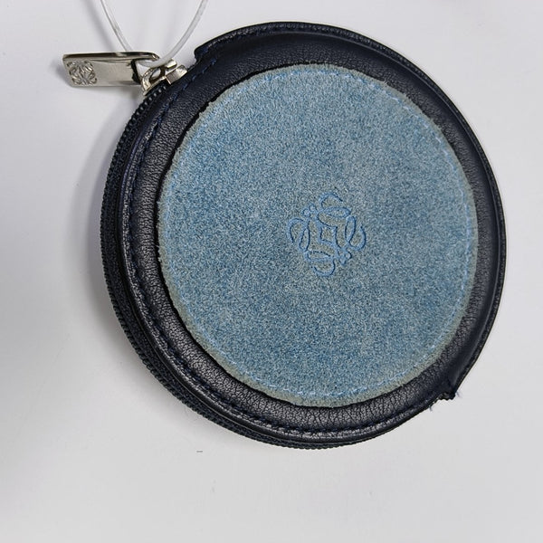 Charms Suede Blue Coin Purse