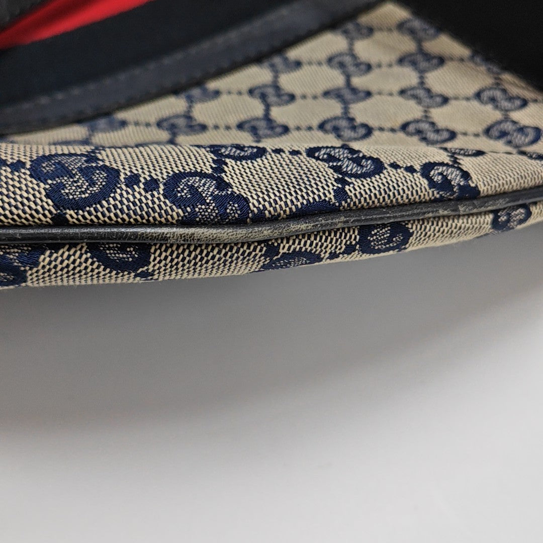 Rania Monogram Canvas Blue