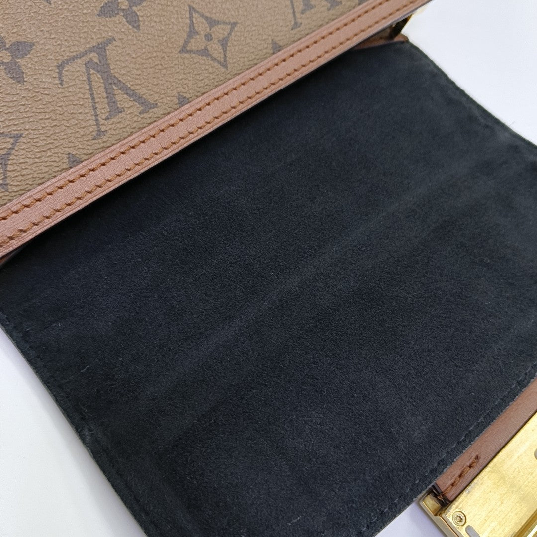 DAUPHINE Mini Monogram Coated Canvas Brown