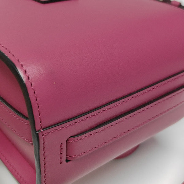 Leather Shoulder Bag Red