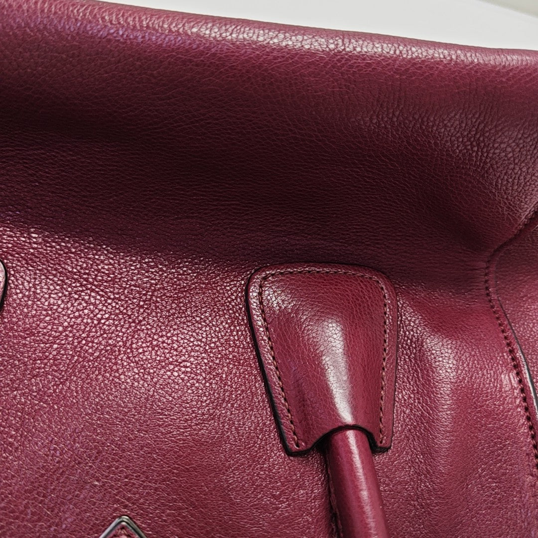 Glace Calf Calfskin Red