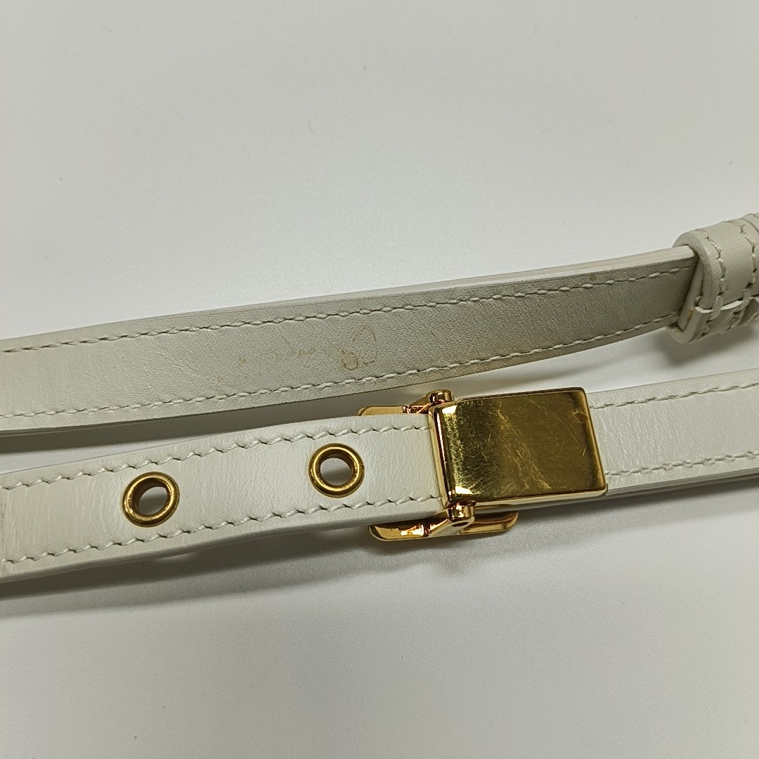 Bobby Medium Calfskin White