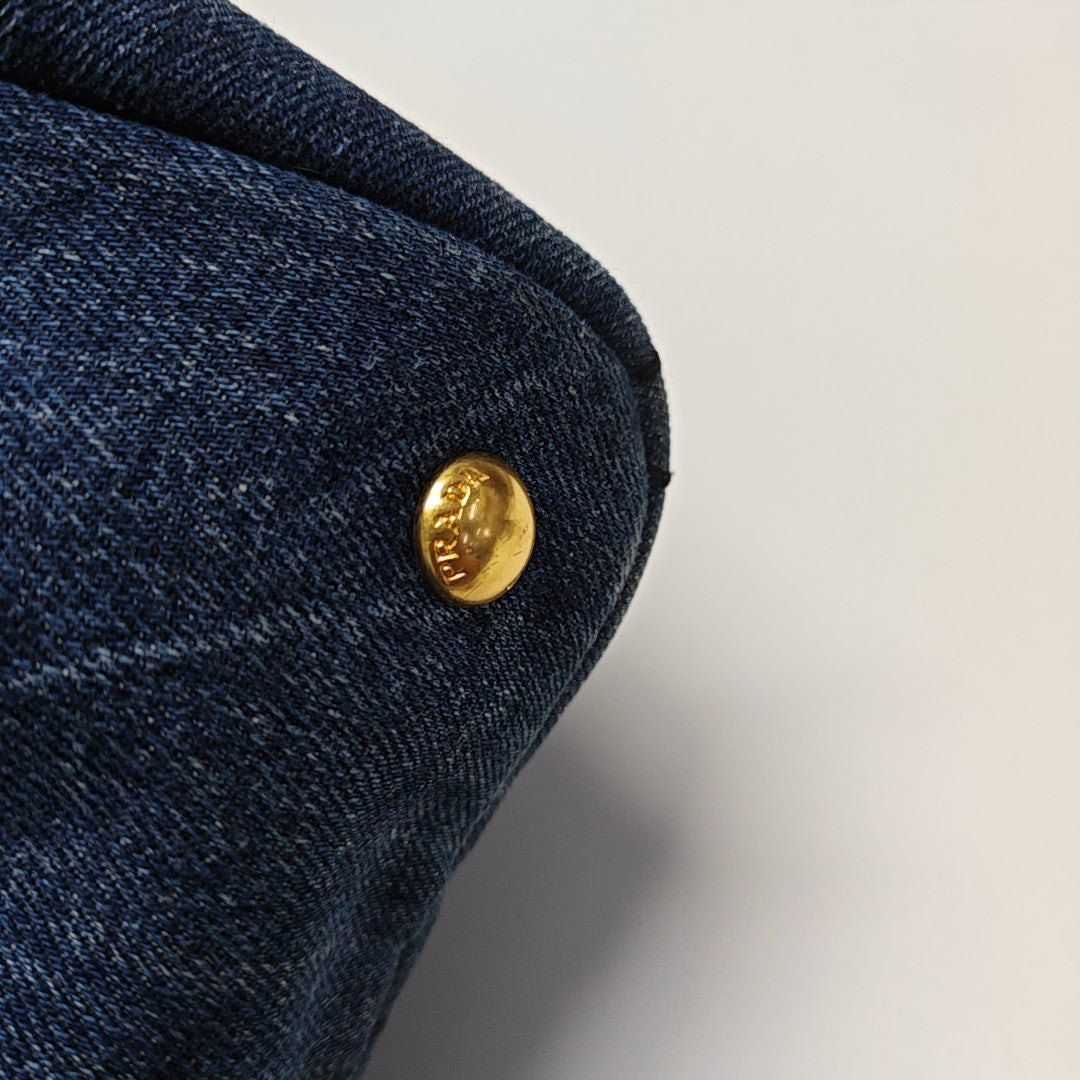 Denim Quilted Denim Blue