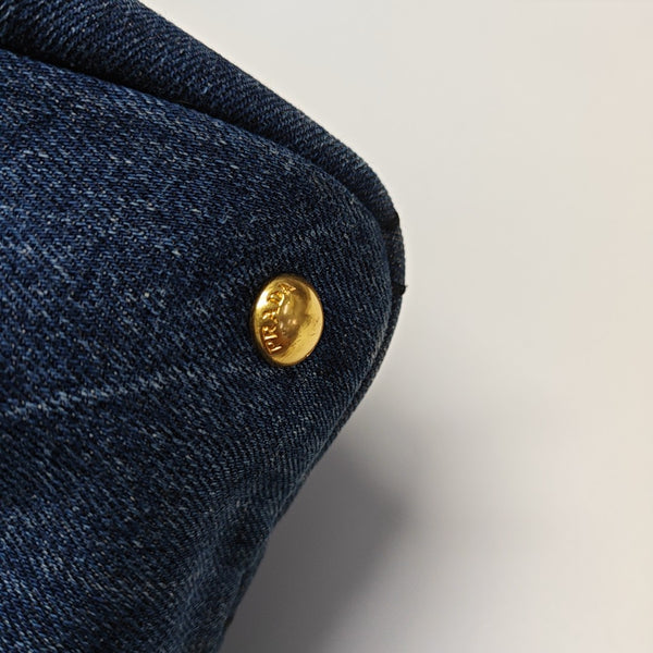 Denim Quilted Denim Blue