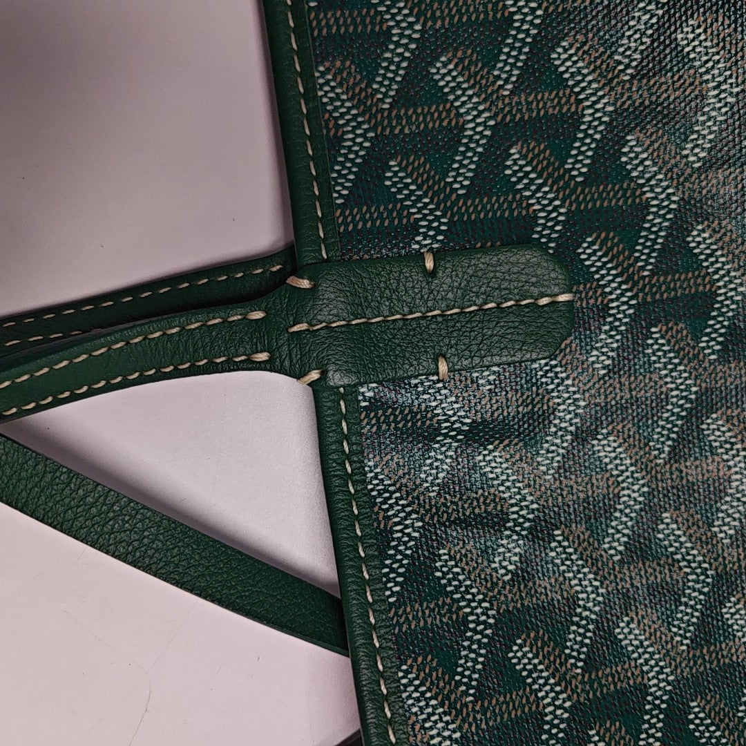 Saint Louis PM Coated Canvas Green