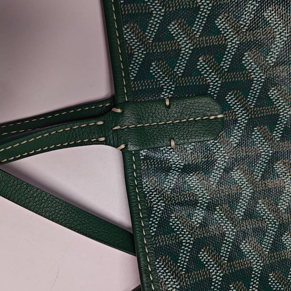 Saint Louis PM Coated Canvas Green