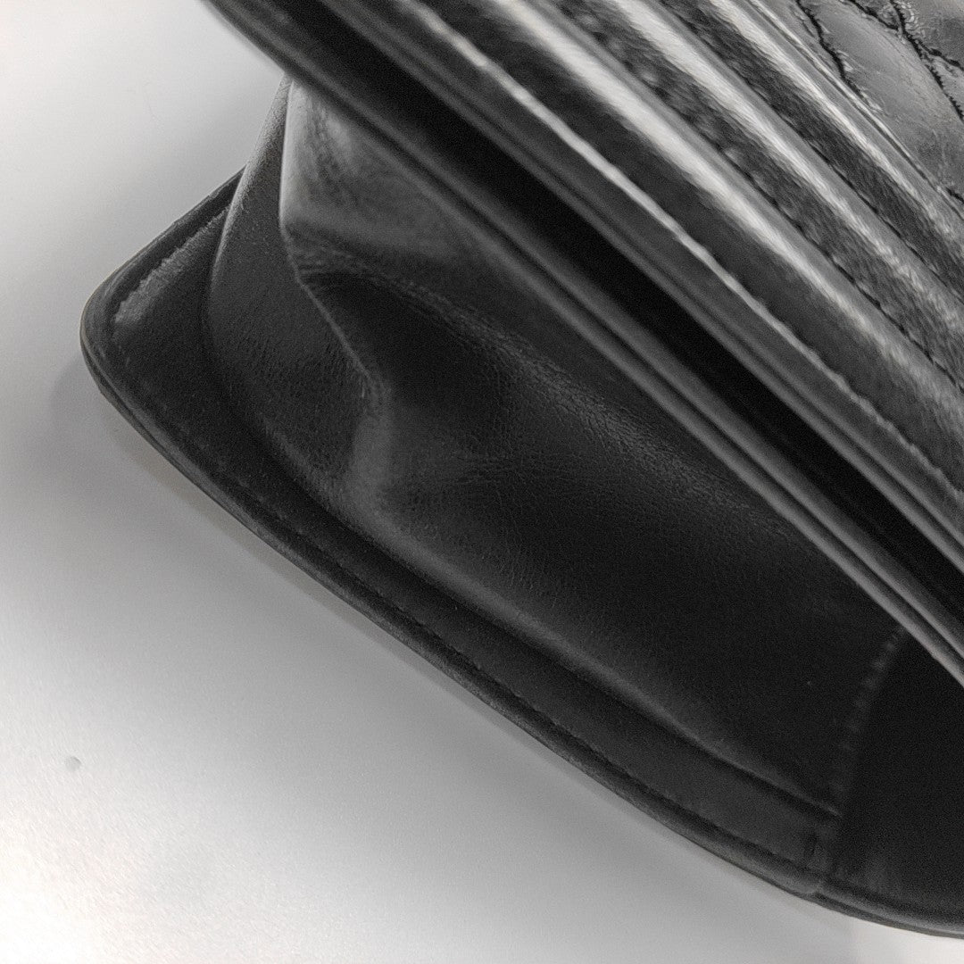 BOY CHANEL Medium Quilted Calfskin Black