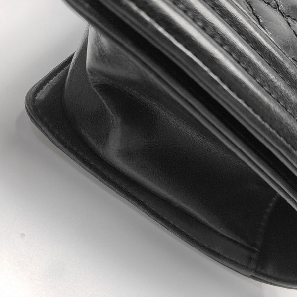 BOY CHANEL Medium Quilted Calfskin Black
