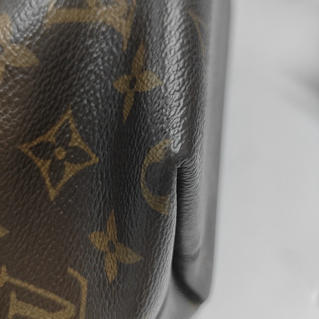 TURENNE Monogram Coated Canvas Brown