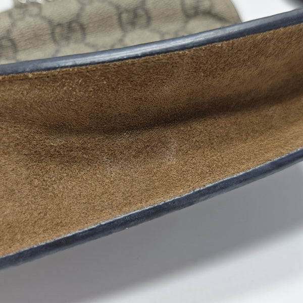 Dionysus Super Mini Monogram Coated Canvas Beige