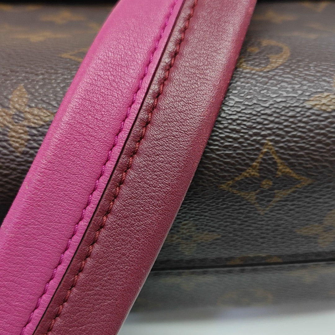 CLUNY PM Monogram Coated Canvas Brown