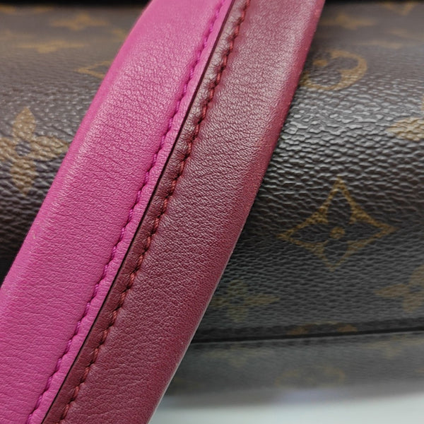 CLUNY PM Monogram Coated Canvas Brown