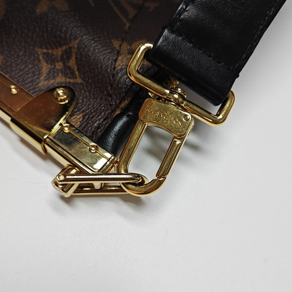 Lucky Trunk Monogram Coated Canvas Brown