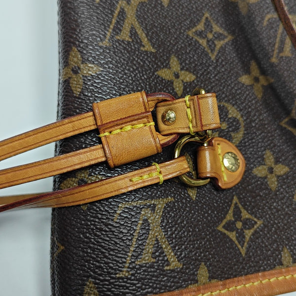 NEVERFULL MM Monogram Coated Canvas Brown