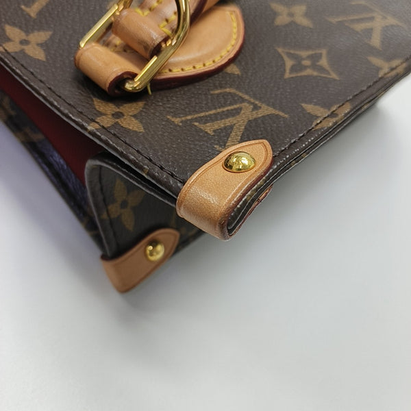 SAC PLAT BB Monogram Coated Canvas Brown
