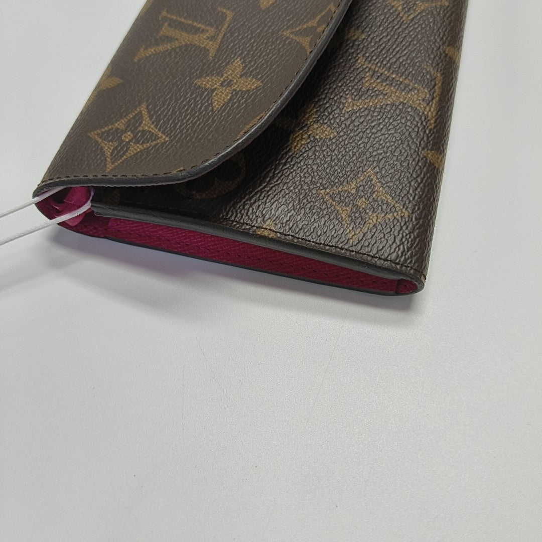 EMILIE Monogram Coated Canvas Brown Wallet