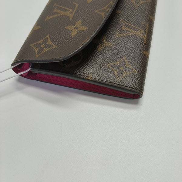 EMILIE Monogram Coated Canvas Brown Wallet