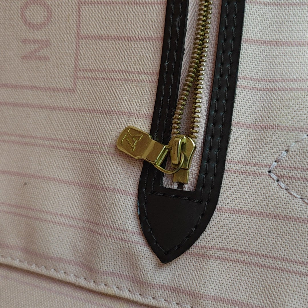 NEVERFULL MM Damier Ebene Coated Canvas Brown