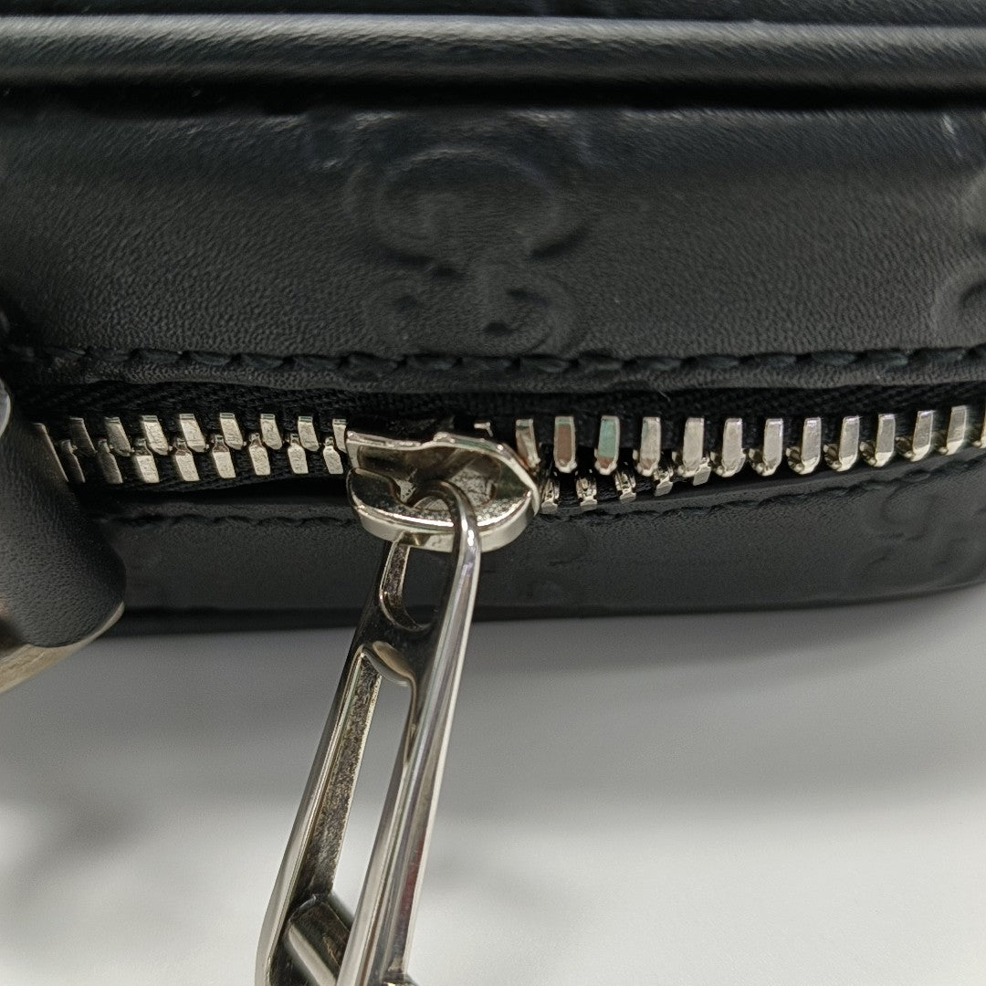 Signature Monogram Calfskin Black