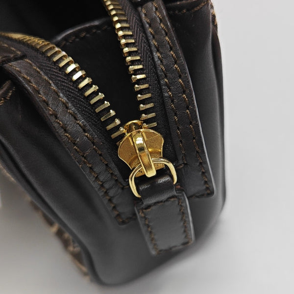 Canvas Top Handle Bag Brown